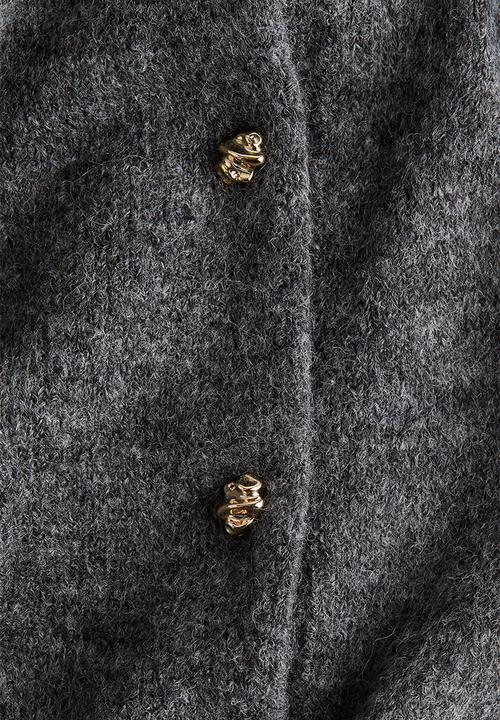 H&M - Fine-knit cardigan - dark grey marl