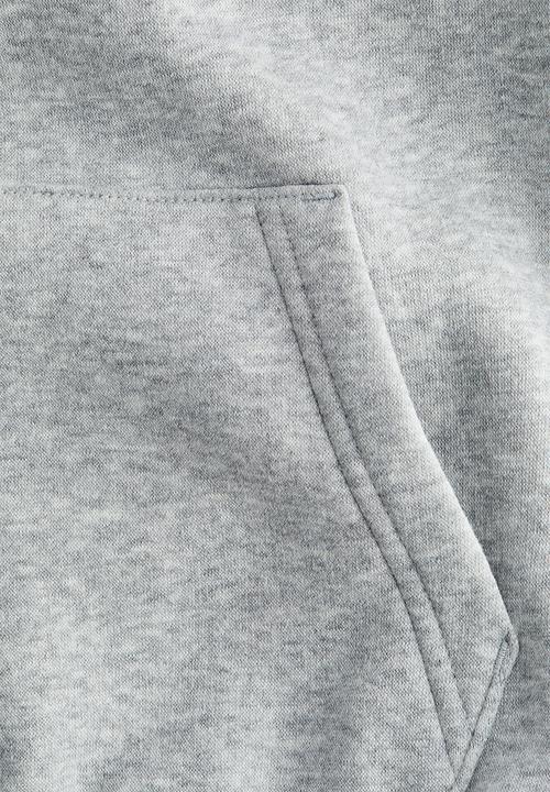 H&M - Contrast-panel hoodie - grey marl