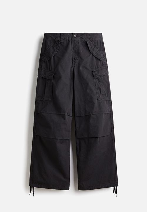 H&M - Loose fit cargo trousers - dark grey