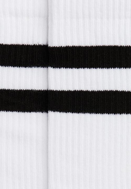 H&M - 5-Pack socks with lycra - white/striped