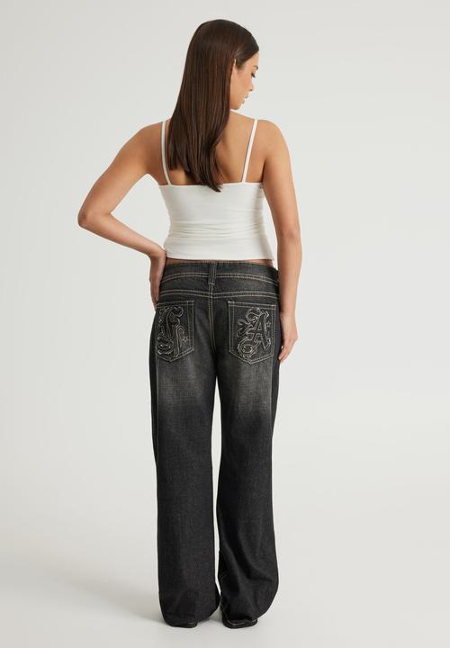Factorie - Luca Low Rise Bootleg Jean - Black Amex