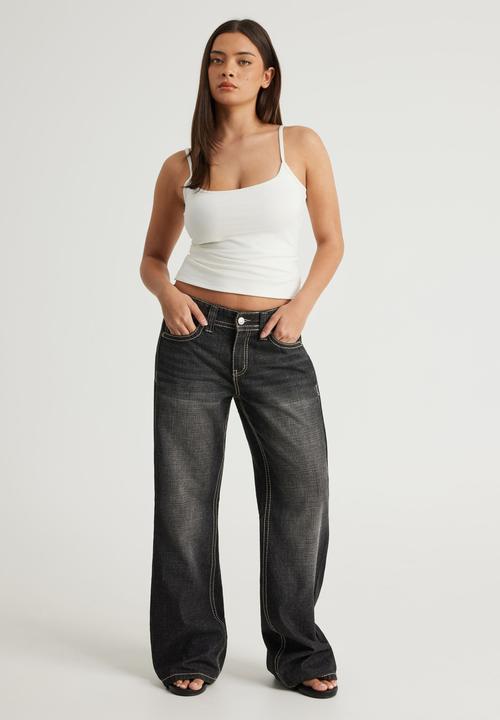 Factorie - Luca Low Rise Bootleg Jean - Black Amex