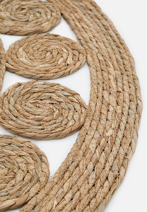 Pop Candy - Woven straw mat - neutral