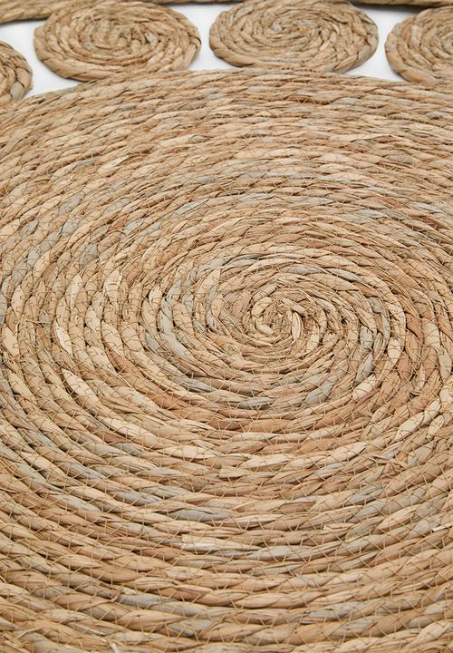 Pop Candy - Woven straw mat - neutral