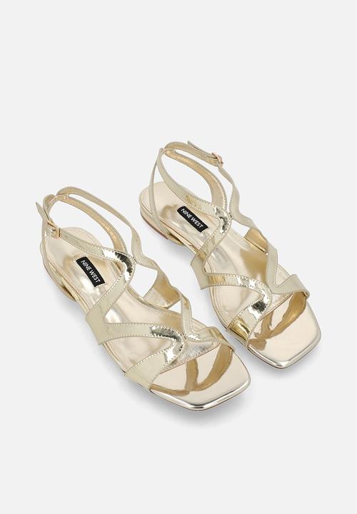 Nine West - Etrin ankle strap sandal - gold