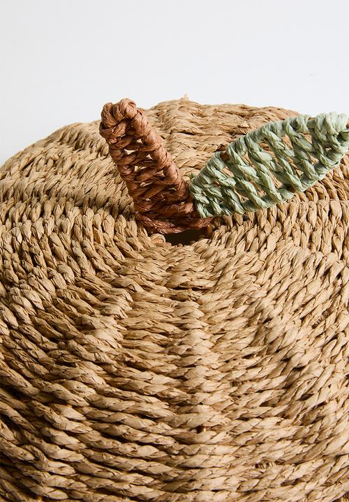Pop Candy - Apple-shaped straw basket - natural