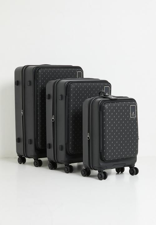 POLO - Polo Orion Medium 4 Wheel Trolley Case - Black