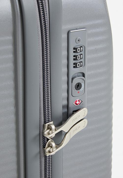 POLO - Polo Stellar Carry On 4 Wheel Trolley Case - Grey