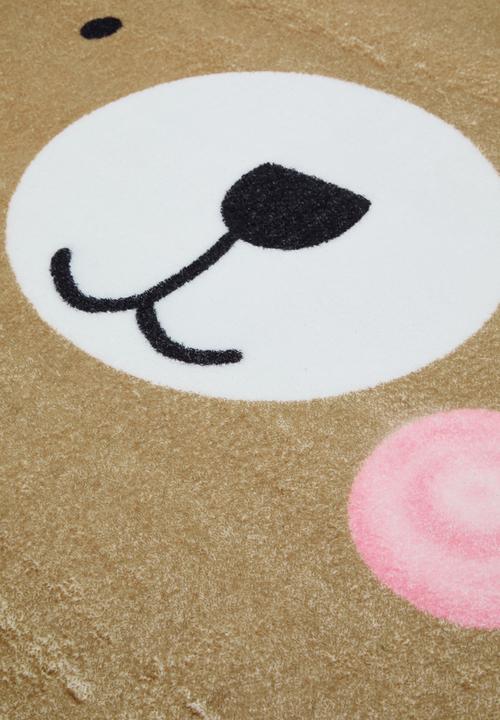Pop Candy - Bear graphic rug - off white/brown