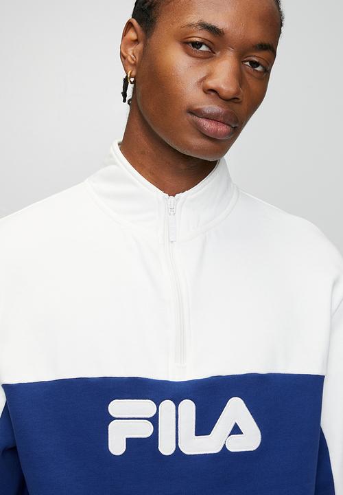 FILA - Wilder 3/4 Zip Sweater - Sodalite Blue/ White Down