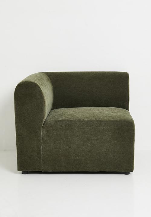 Hudson Left Corner Wedge Modular - Green