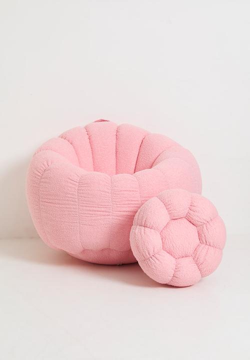Pop Candy - Seashell design chair and ottoman - pink