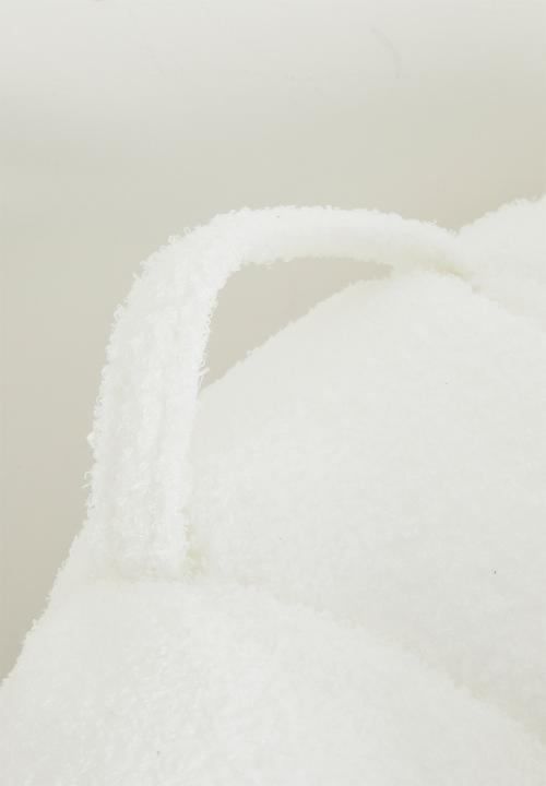 Pop Candy - Seashell design chair and ottoman - off white