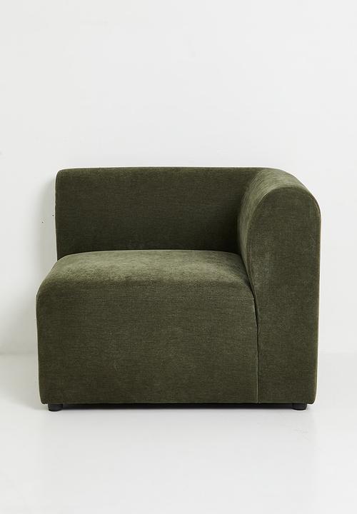 Hudson Right Corner Wedge Modular - Green