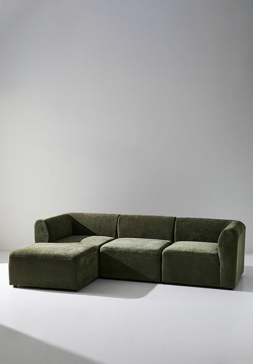 Sixth Floor - Hudson Right Corner Wedge Modular - Green