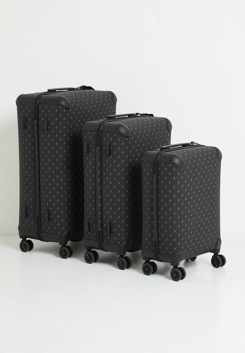 POLO - Polo Large Classic Double Pack 4 Wheel Trolley Case - Charcoal