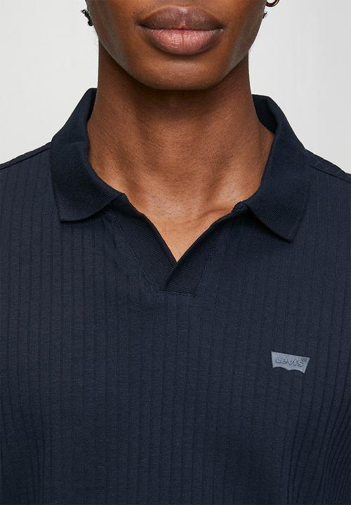 Levi’s® - Rib johnny collar polo - standard navy