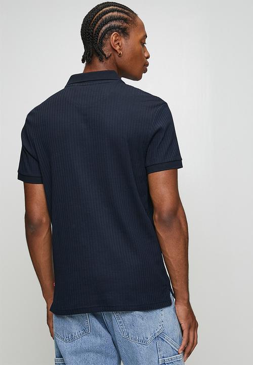 Levi’s® - Rib johnny collar polo - standard navy