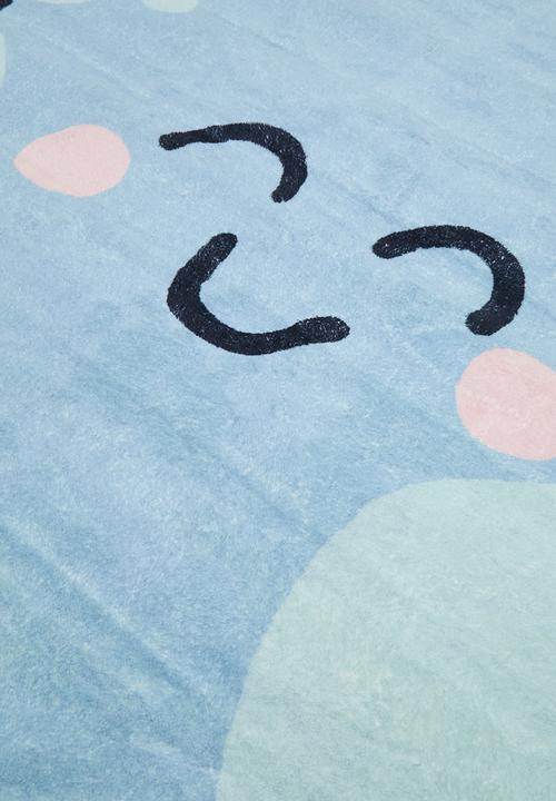 Pop Candy - Happy earth rug - blue
