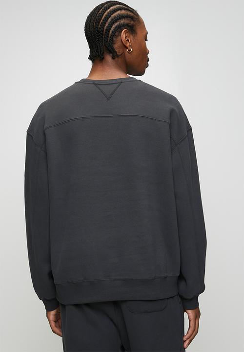 Steve Madden - Mens Reign Relaxed Crew Neck Sweat - Charcoal Art