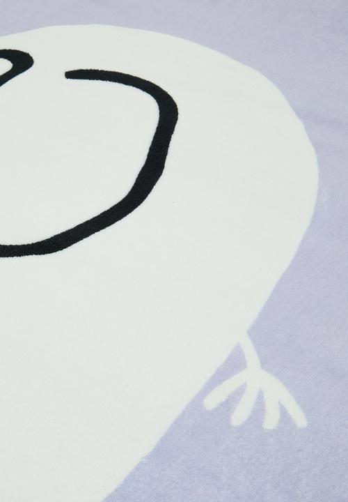 Pop Candy - Elephant placement rug - soft lavender/white