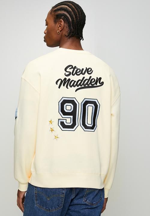 Mens Cruz Crew Neck - Cream-Ecru