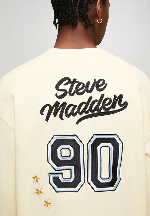 Steve Madden - Mens Cruz Crew Neck - Cream-Ecru