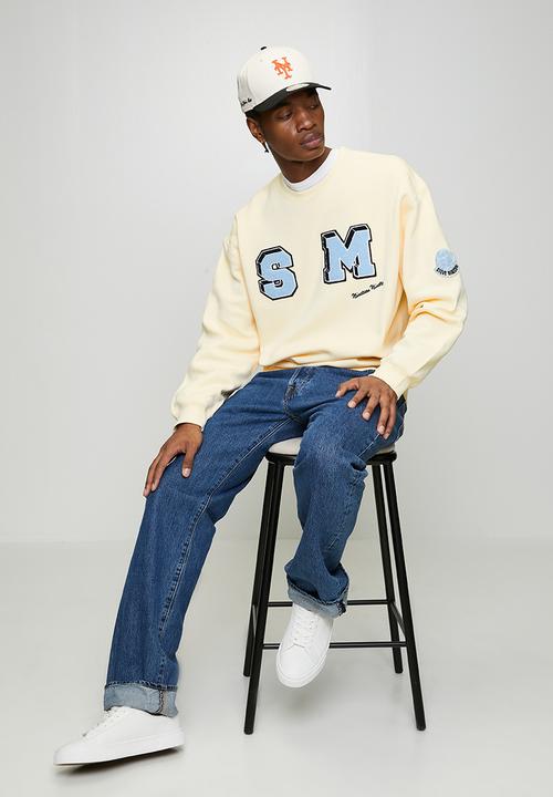 Steve Madden - Mens Cruz Crew Neck - Cream-Ecru