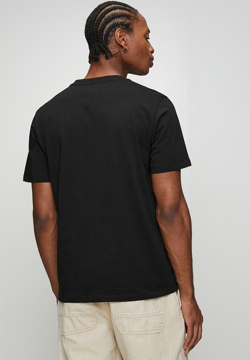 Replay - Jersey T-shirt With Logo Print - Black/White