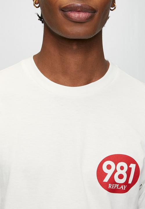 Replay - Racer Logo Cotton T-shirt - White