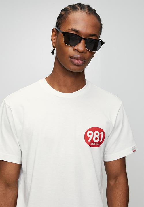 Replay - Racer Logo Cotton T-shirt - White