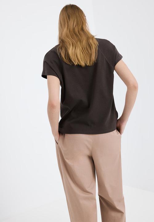 MANGO - T-shirt sevilla - brown