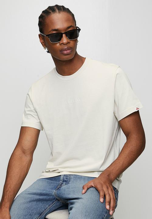 Replay - Basic Jersey Crew Neck T-shirt - Medium Brown