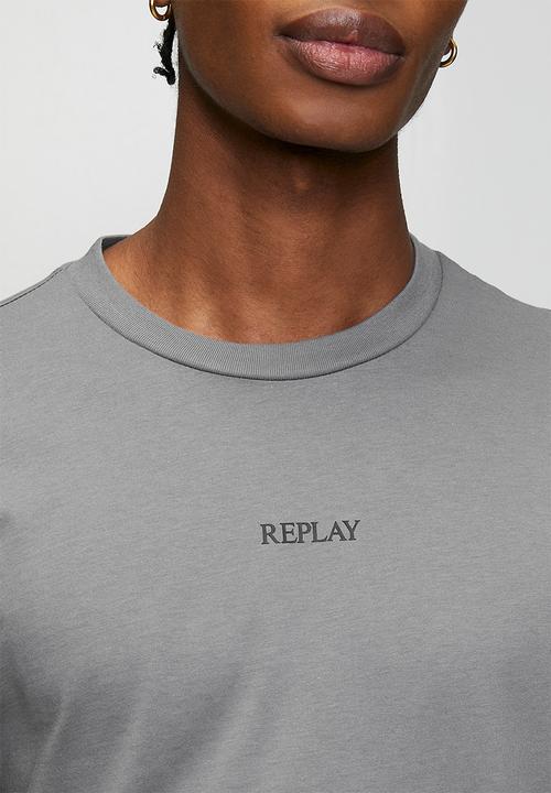 Replay - Basic Jersey Crew Neck T-shirt - Lead Grey
