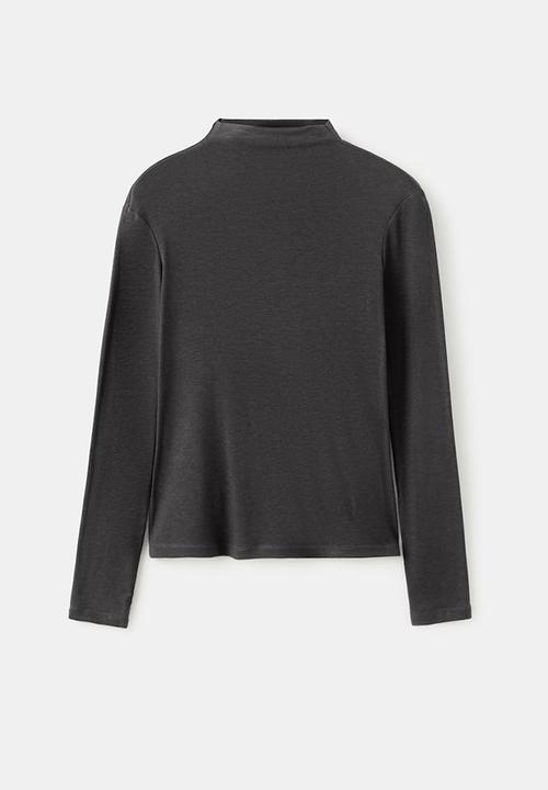MANGO - T-shirt secondpe - gray