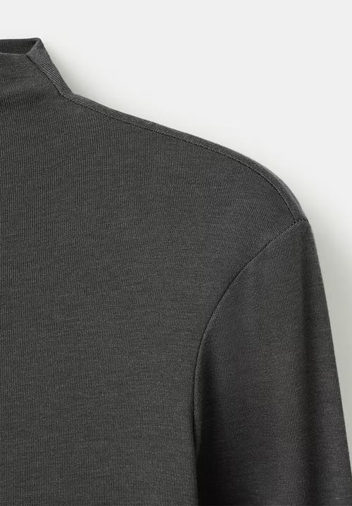 MANGO - T-shirt secondpe - gray