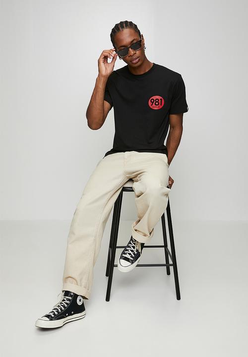 Replay - Racer Logo Cotton T-shirt - Black