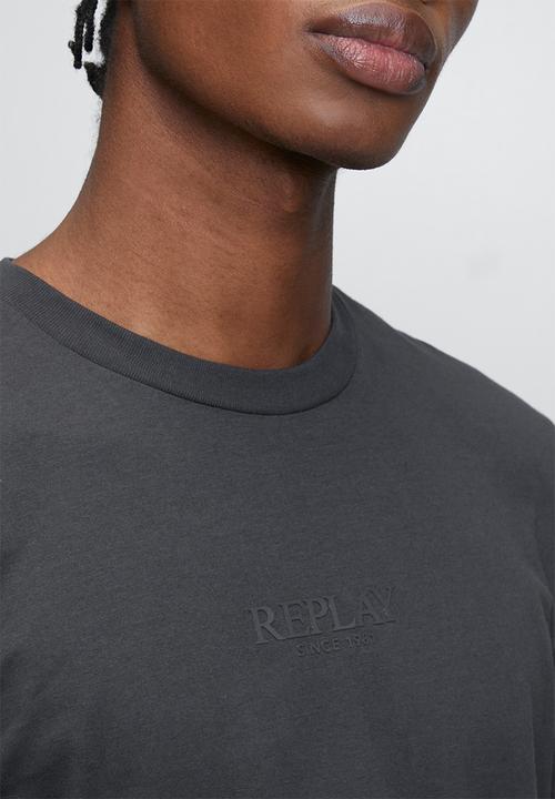 Replay - Basic Jersey Crew Neck T-shirt - Grey