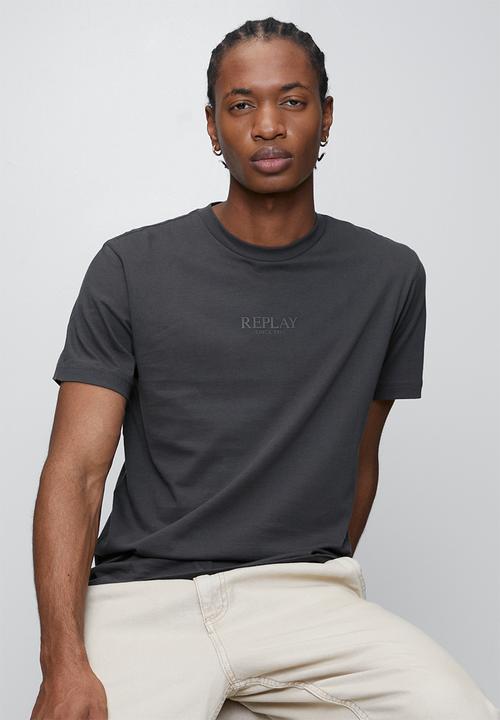 Replay - Basic Jersey Crew Neck T-shirt - Grey