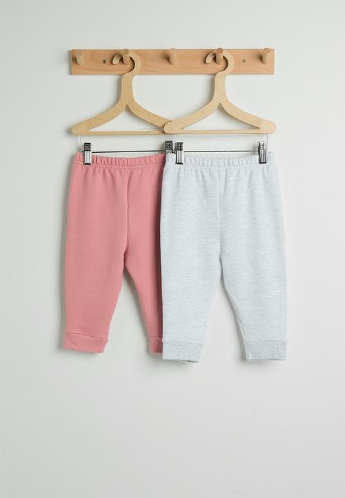 Pop Candy - 2 Pack joggers - ice/dusty pink