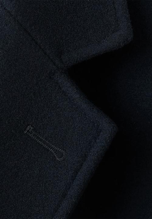 MANGO - Hake Lightweight Recycled Wool Coat - Navy