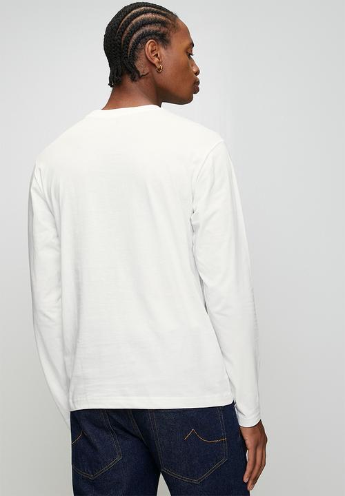 Replay - LS Crew-Neck T-shirt - White