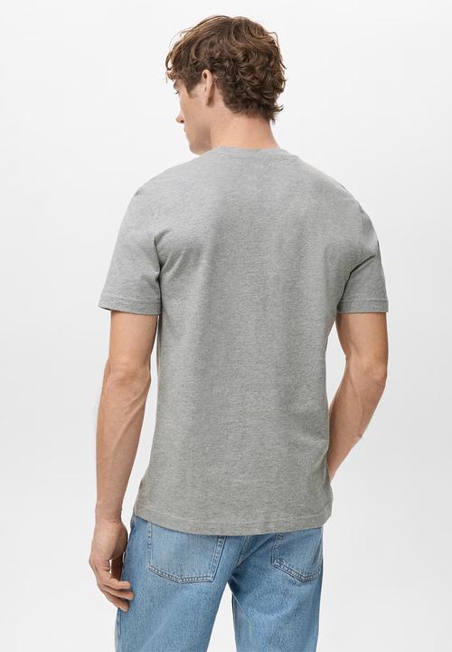 MANGO - T-Shirtcherlo - Light Grey Denim