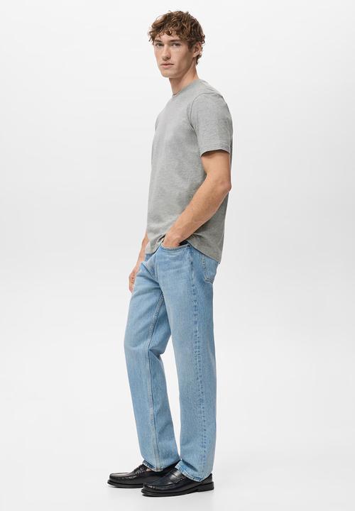 MANGO - T-Shirtcherlo - Light Grey Denim