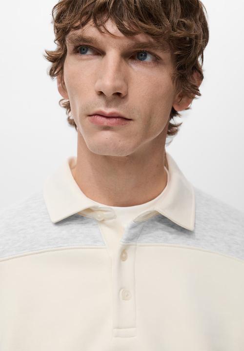 MANGO - Sweatshirtbolar - Light Grey Denim
