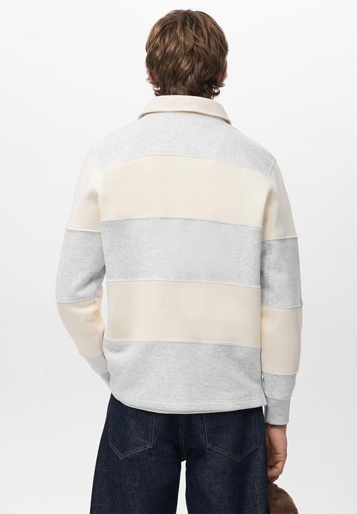 MANGO - Sweatshirtbolar - Light Grey Denim