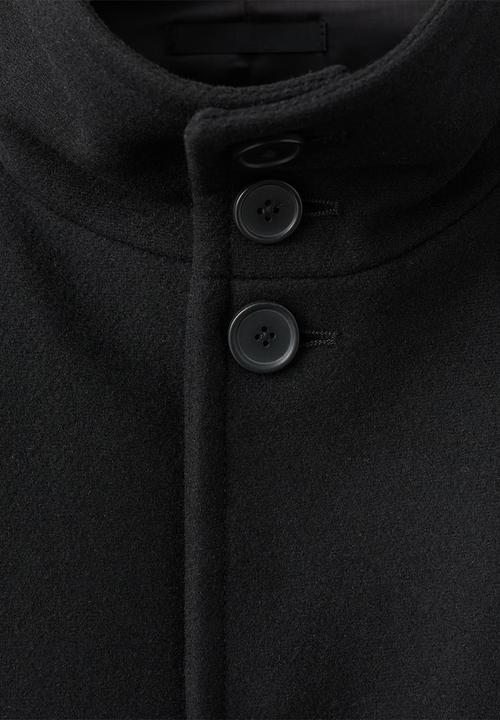 MANGO - Coat Funnel - Black