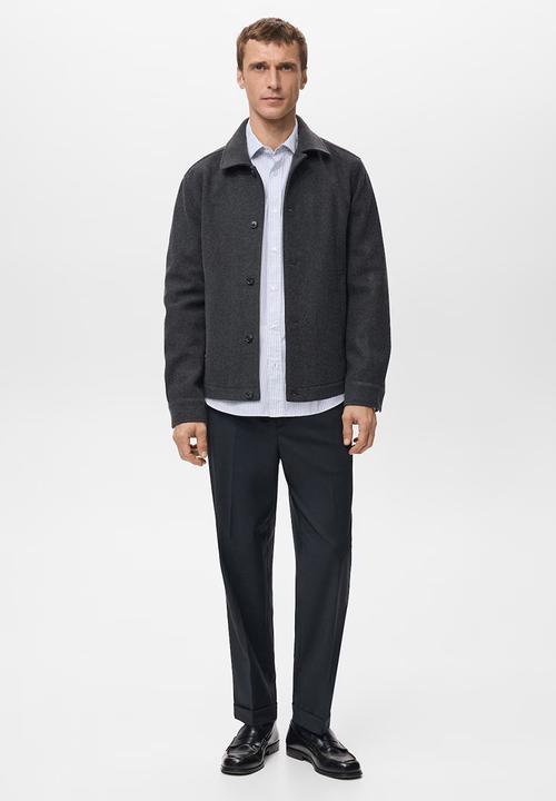 MANGO - Overshirtaneto - Dark Grey