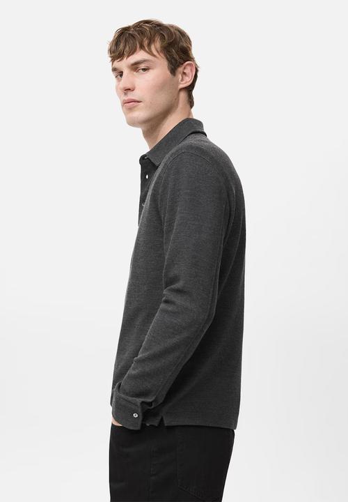 MANGO - Poloshirtvaldez - Dark Grey