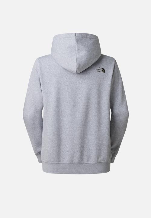 M Drew Peak Regular Hoodie - Tnf Light Grey Heather-New Taupe Green